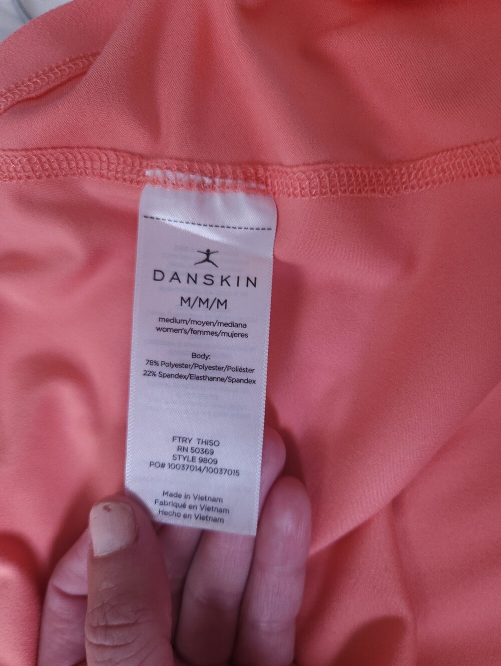 Danskin Sleeveless Peach Active Dress - Picture 5 of 5